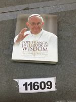 Front cover of the book showing Pope Francis and the title