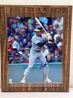 Frontal view of the 11x13 mounted photograph of Walt Weiss in batting stance, clearly showing the MLB uniform and autograph.