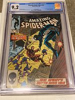 Front cover of Amazing Spider-Man #265 comic encased in CGC holder with 9.2 grade.