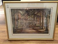 Front view of framed print showing entire artwork and frame