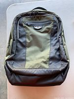 Front view of the Eagle Creek travel backpack showing compartments and logo