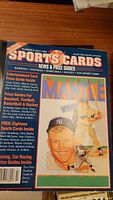 Front cover of 1992 Sports Card News Magazine #6 showing Mickey Mantle illustration and magazine title
