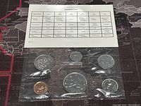 1987 Canadian proof-like coin set in sealed plastic display with specifications card.