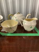 Three-piece set displayed together