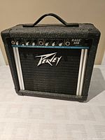 Front view of Peavey Rage 108 amplifier showing overall condition and branding.