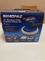 Front of the Simoniz box showing the product and specs.