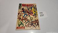 Front cover of The Avengers #44 comic book showing classic battle scene with multiple Avengers characters including Captain America.
