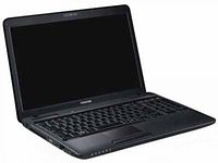 Open laptop showing screen, keyboard, and chassis