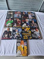13 DVD cases laid out showing various volumes of Rock'em Sock'em featuring Don Cherry on covers.
