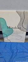 Close-up photo of the 'Mindset' motivational print on abstract background