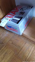 Box showing Atari 2600 branding and image of the console.