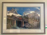 Full front view of framed print.