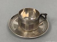 Cup and saucer set front view