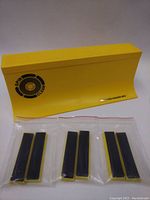 Yellow Spin Clean Record Washer MkII unit with Spin Clean logo and black spinning wheel visible. Unit is clean and new.