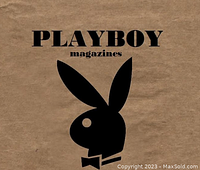 Cover page with Playboy logo featuring the Playboy bunny silhouette