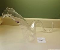 Full view of dragon-shaped decanter on countertop