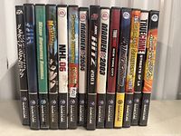 Front row of GameCube game spines viewable