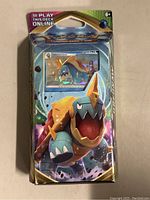 Front of sealed Pokemon Vivid Voltage Drednaw theme deck showing artwork and sealed condition.