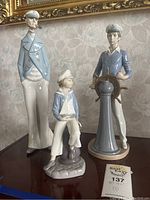 Group shot of all three figurines on display