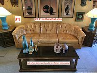 Straight-on front view of the full sofa