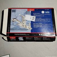 Closed Eurostream Decor kitchen faucet box showing product image and multilingual description on the back panel.