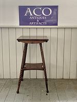 Full front view of plant stand showing overall appearance and condition