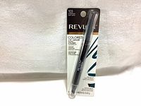 Full view of new Revlon Colorstay 2-in-1 angled kajal eyeliner in package showing front.