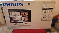 Front of sealed Philips box showing product image and branding