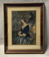 Photo of entire framed print showing the artwork and frame condition.
