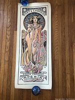 Full view of the vintage Moët & Chandon Imperial Brut poster showing the entire artwork and condition of edges.