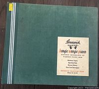 Album cover of Boogie Woogie Piano, Brunswick Collectors' Series, green cover with label in center