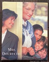 Cover of the Mrs. Doubtfire book press kit showing front cover with characters from the movie.
