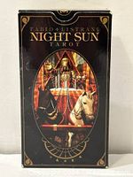 Front of Night Sun Tarot box with detailed occult artwork by Fabio Listrani