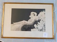 Framed lithograph overview showing full print and gold frame