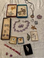 Overhead view of entire assortment displayed on fabric background