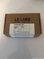 Closed Le Labo Discovery Set box with label showing included fragrances and volumes.