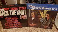 Albums featured are Bobby Darin Story Mack The Knife and The Very Best of the Everly Brothers