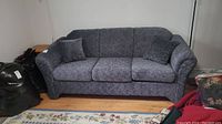Front view of entire sofa bed with cushions