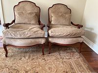 Front view of both chairs showing overall appearance