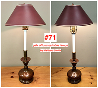 Two lamps side by side showing overall appearance and finish