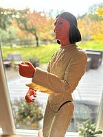 Photo of 12-inch Geronimo action figure in beige fringed outfit with black hair and painted face.