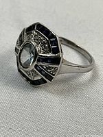 Side profile angle showing ring shank and setting details