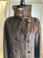 Upper front view showing collar and button details