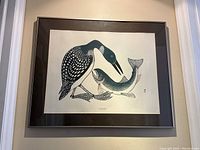 Full view of framed print showing overall presentation