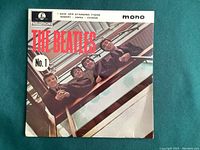Front cover of The Beatles No.1 EP record sleeve showing band photo and song titles