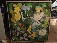 Full front view of 36×36 in canvas and wood frame