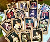 Collection of 15 vintage art books with titles visible for each artist.