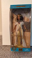 Front view of Princess of the Nile Barbie Doll in original unopened box.
