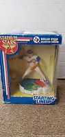Front view of the boxed Nolan Ryan Stadium Stars figure from Starting Lineup showing the figure and packaging details.