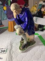 Front view of the Hamlet porcelain figure showing detailed expression and posture.